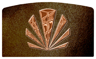 DACRO-602-CP-SH-BR Copper Sunburst Shimmer Brown